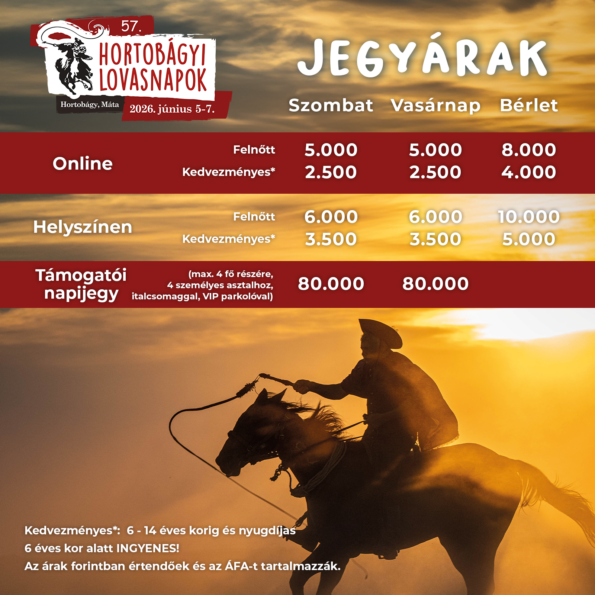Hortobágyi Lovasnapok jegyárak